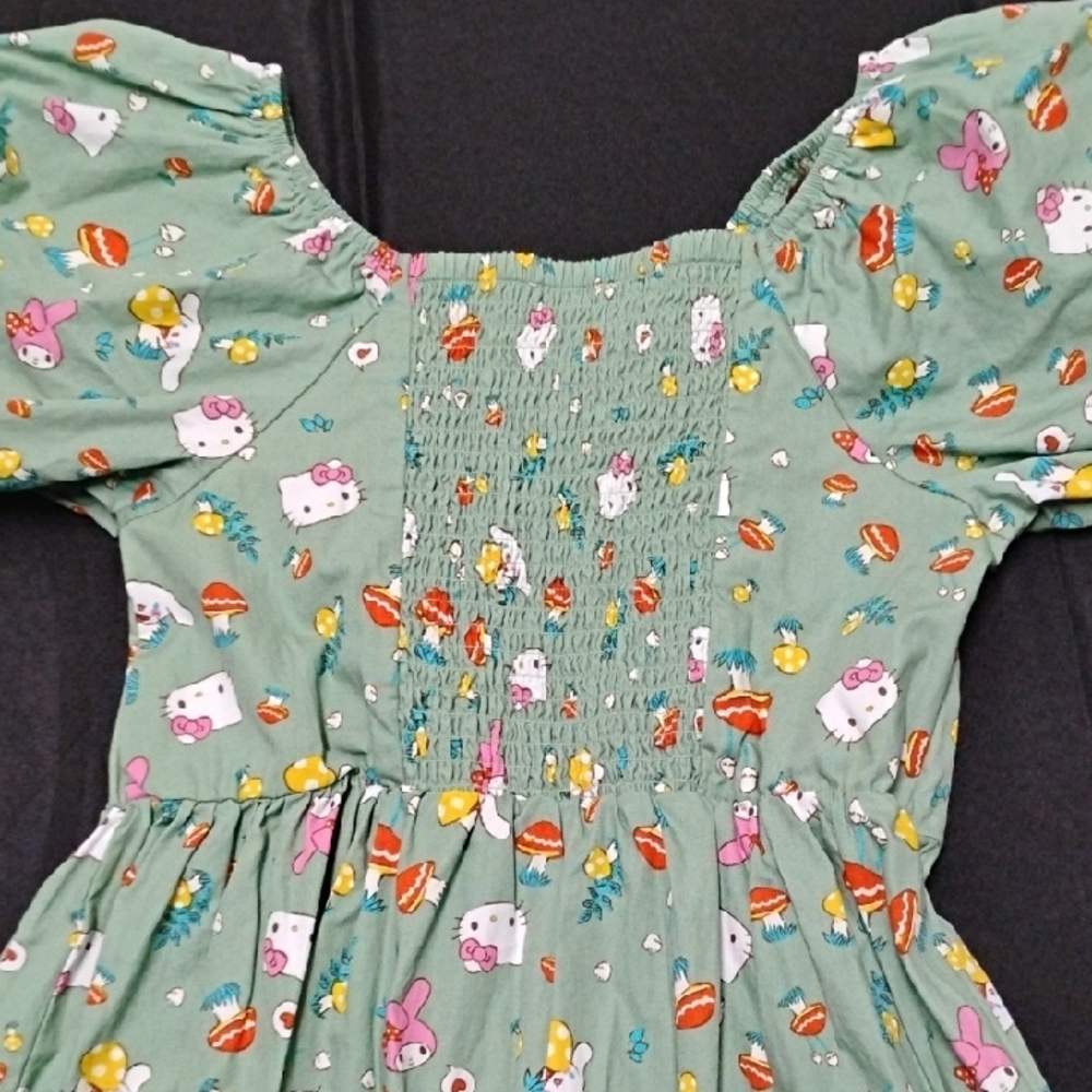 Sanrio Pastel Green Dress with Character Print - Picture 5 of 6